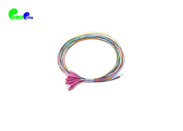 LC OM4 Fiber Optic Pigtail 12 Colored 12 Fibers  900μm 2m pigtail set  LSZH loos buffer easy to strip
