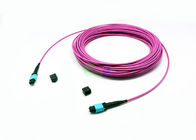 OM4 50/125μm Multi - Mode MTP Trunk Cable , 3.0mm Jacket OD MTP 12 Fiber Connector