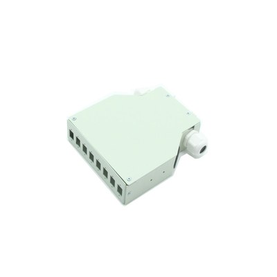 8 Ports SC LC Din Rail Splice Fiber Terminal Box with Grey Metal